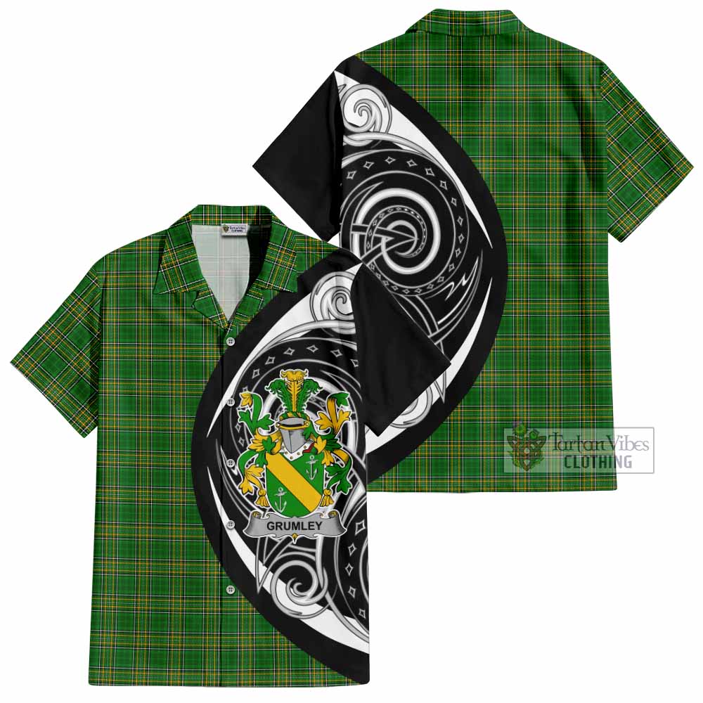 Grumley Irish Clan Hawaiian Shirt Celtic Circle Style - Tartan Vibes Clothing