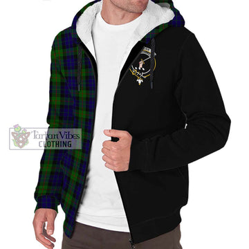 Gunn Tartan Sherpa Hoodie with Family Crest and Half Of Me Style