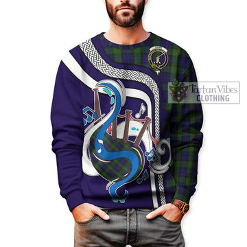 Gunn Tartan Sweatshirt with Epic Bagpipe Style