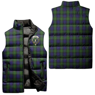 Gunn Tartan Sleeveless Puffer Jacket with Family Crest