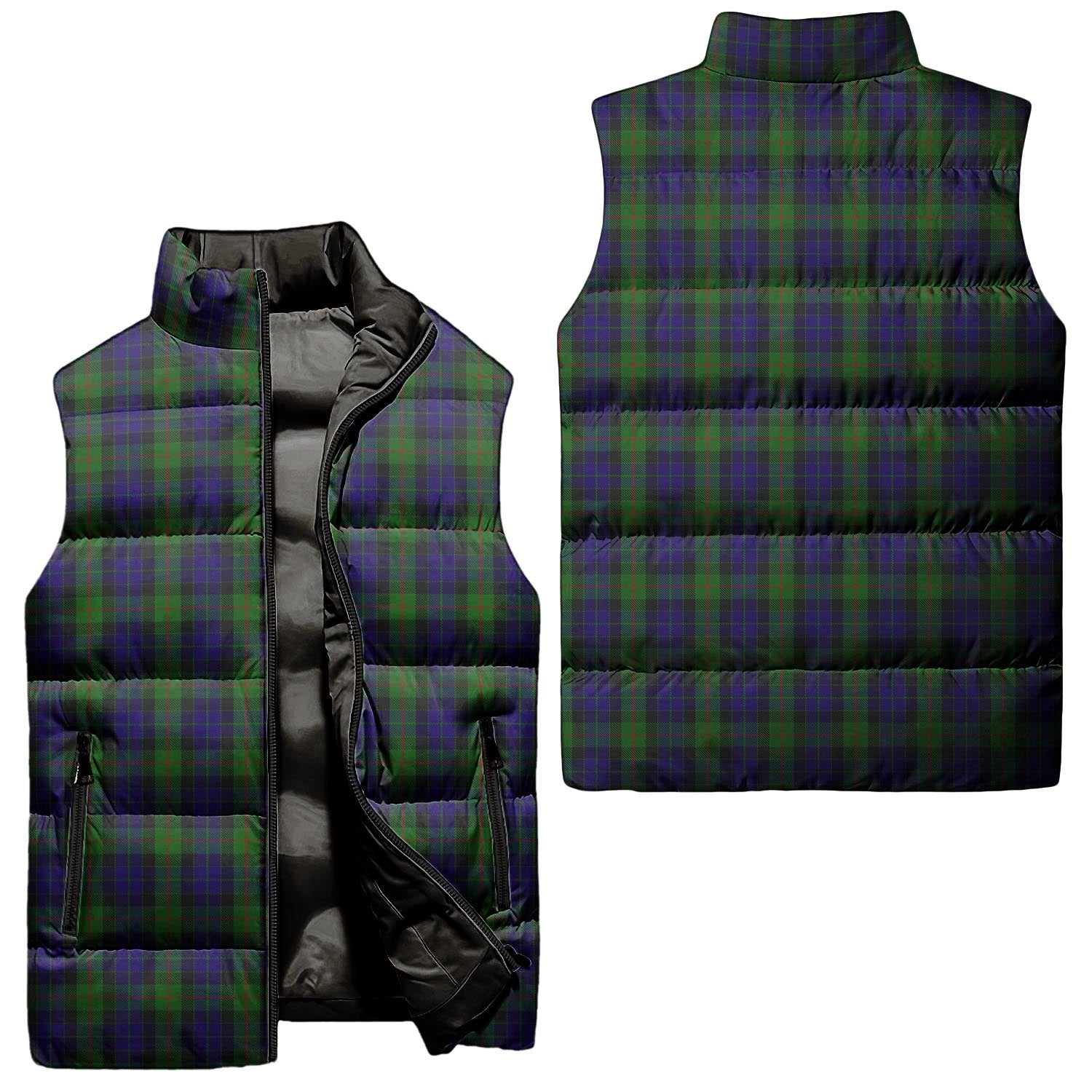 Gunn Tartan Sleeveless Puffer Jacket Unisex - Tartanvibesclothing