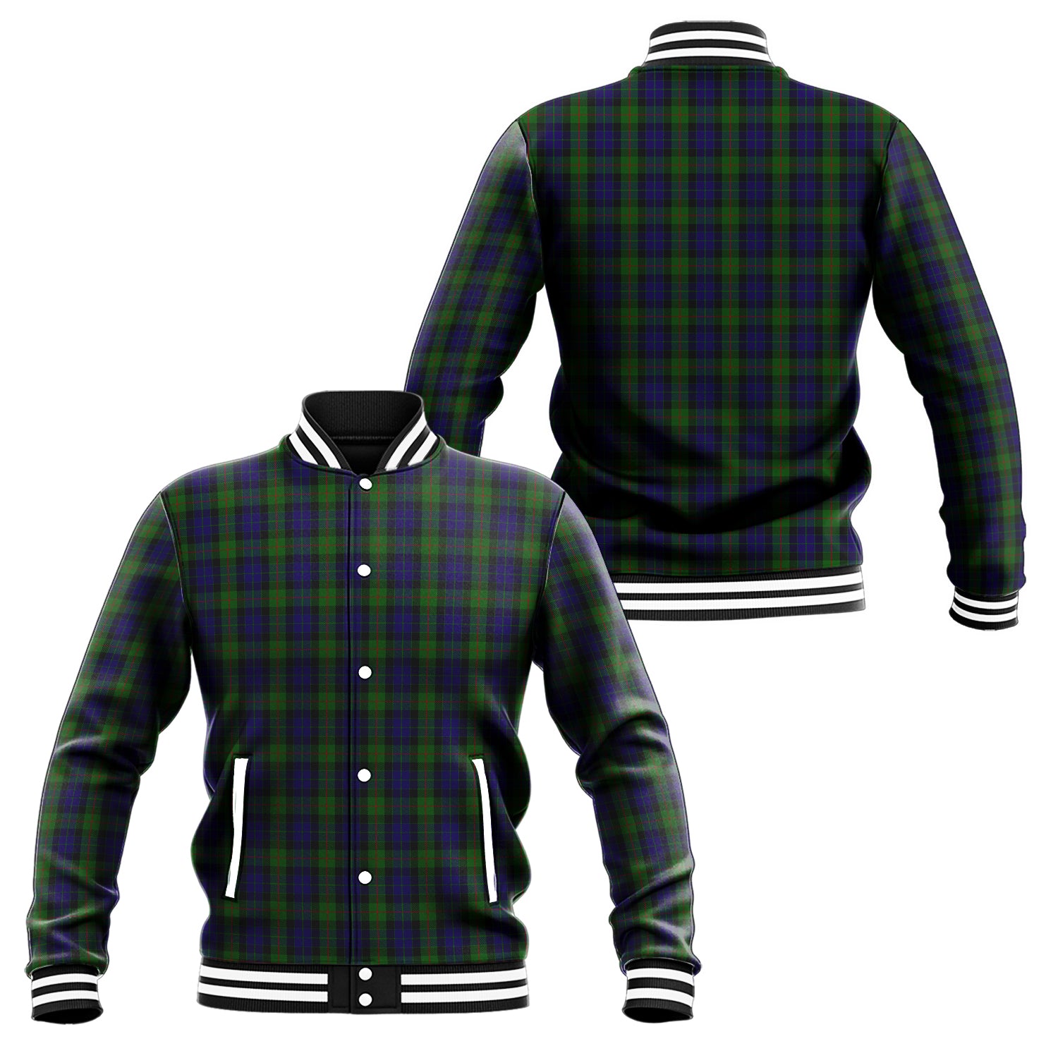 Gunn Tartan Baseball Jacket Unisex - Tartan Vibes Clothing