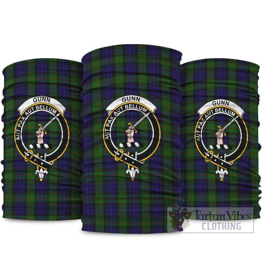 Gunn Tartan Neck Gaiters, Tartan Bandanas, Tartan Head Band with Family Crest