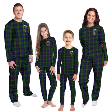 Gunn Tartan Pajamas Family Set with Family Crest