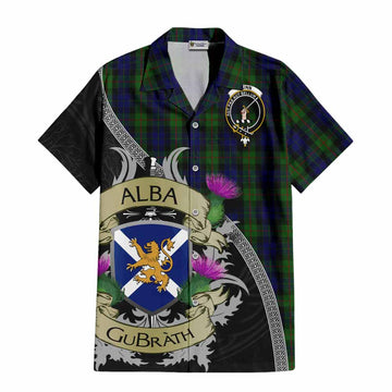 Gunn Tartan Family Crest Hawaiian Shirt Lion Rampant Royal Thistle Shield Celtic Inspired Kid - Tartan Vibes Clothing