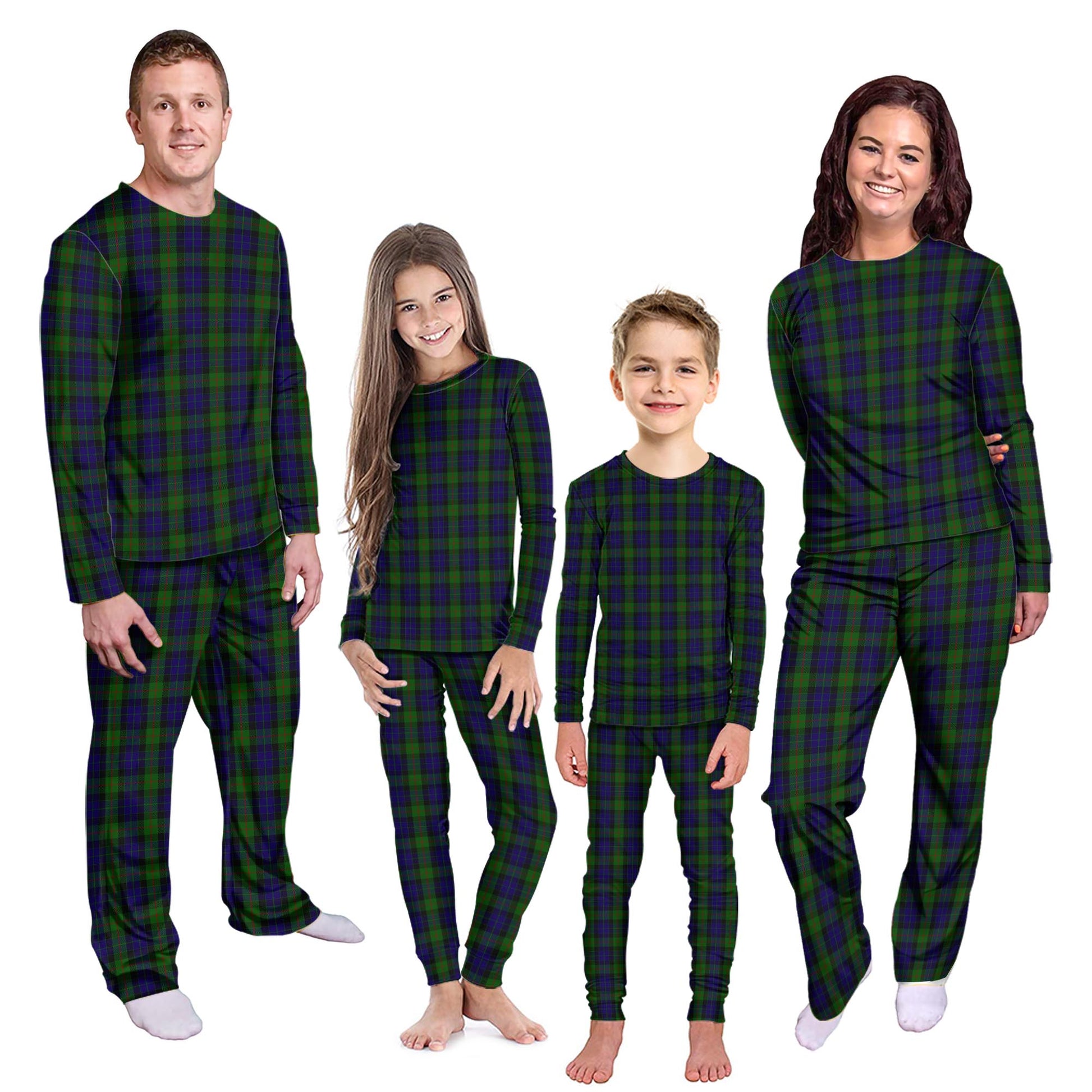 Gunn Tartan Pajamas Family Set Kid - Tartan Vibes Clothing