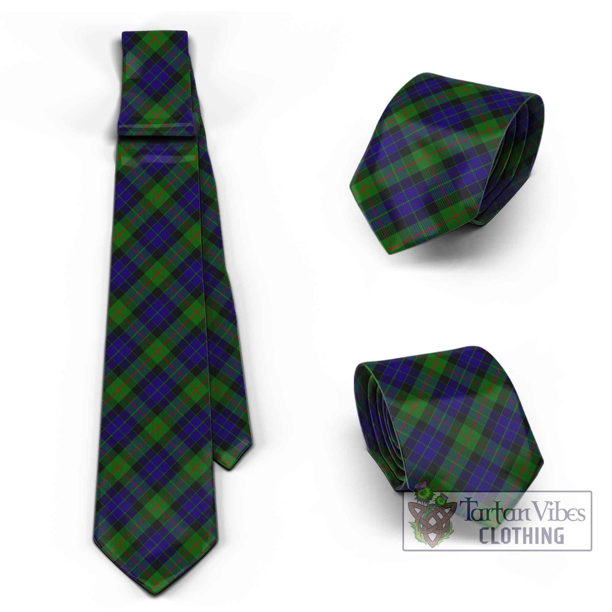 Tartan Vibes Clothing Gunn Tartan Classic Necktie Cross Style