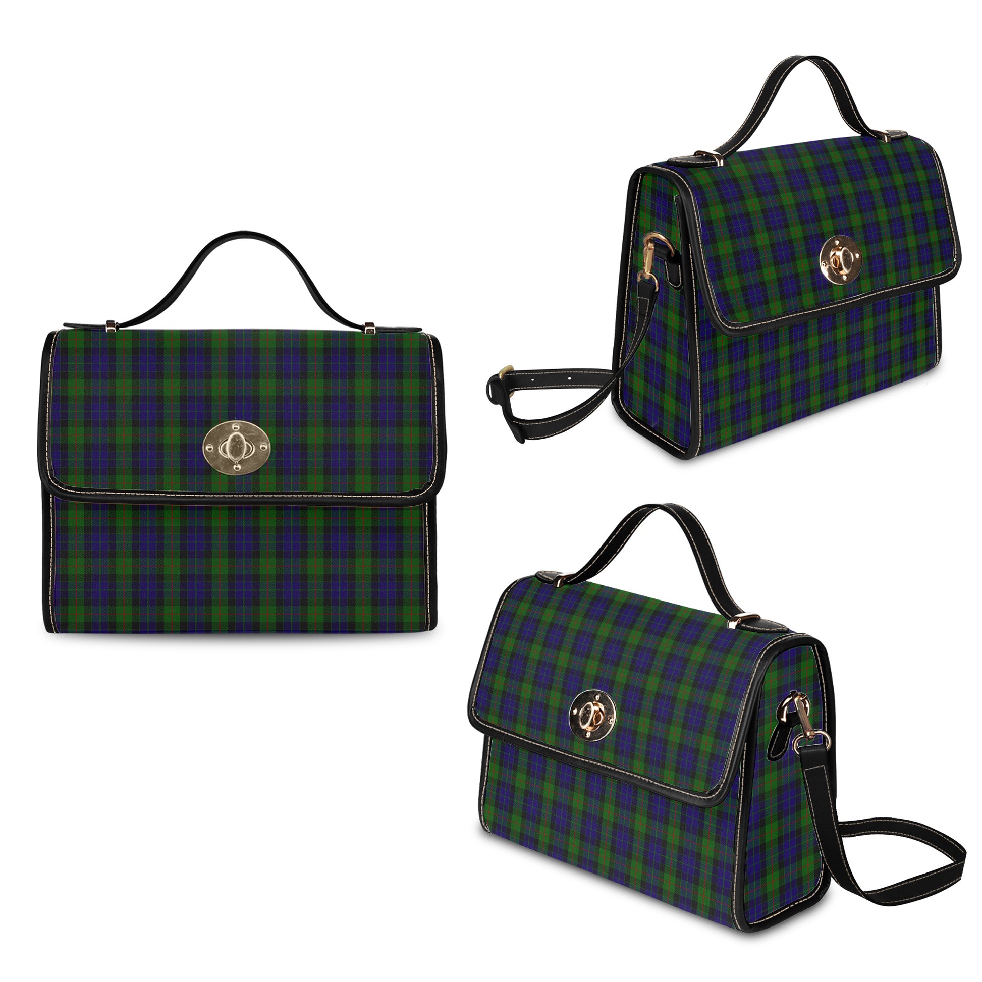 gunn-tartan-leather-strap-waterproof-canvas-bag