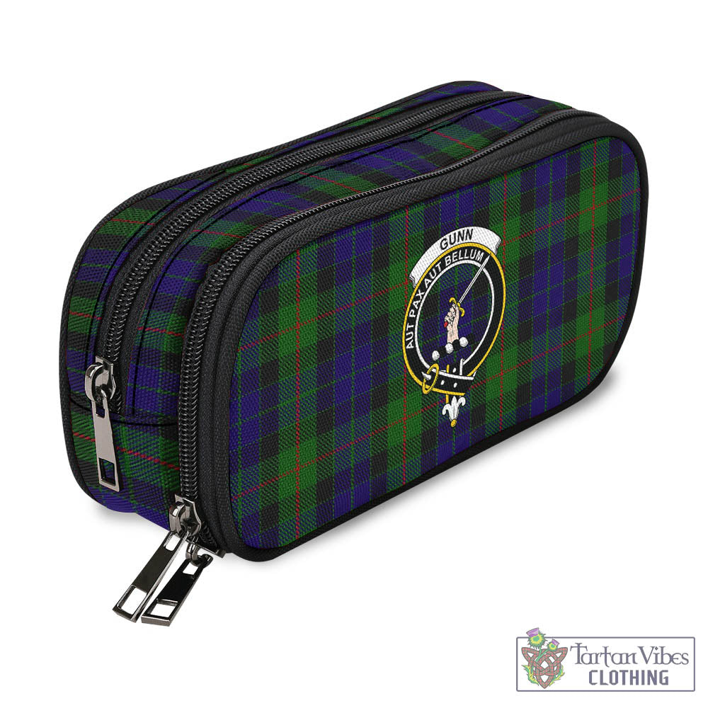 Tartan Vibes Clothing Gunn Tartan Pen and Pencil Case with Family Crest