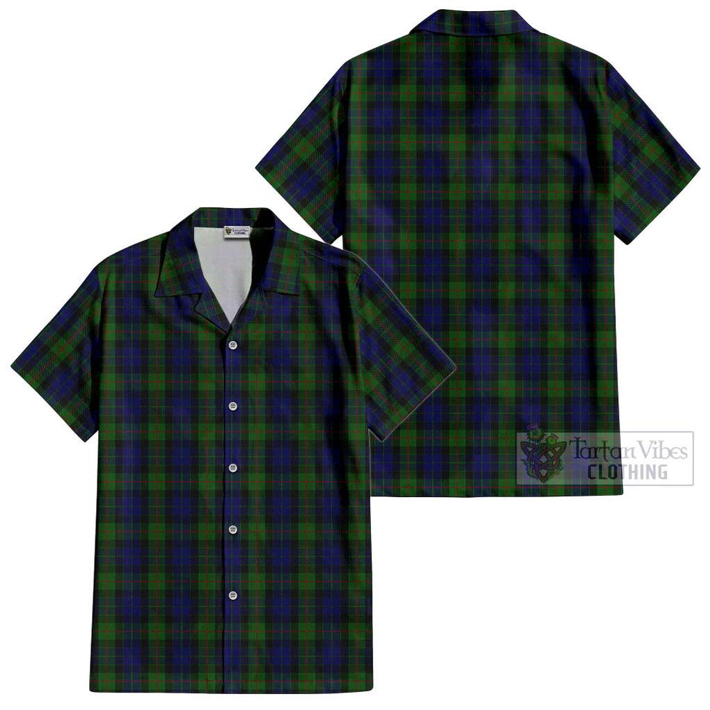 Gunn Tartan Cotton Hawaiian Shirt Kid - Tartanvibesclothing Shop