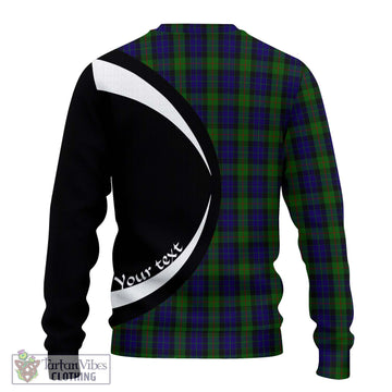 Gunn Tartan Ugly Sweater with Family Crest Circle Style