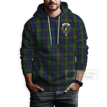 Gunn Tartan Hoodie with Family Crest Celtic Skull Style