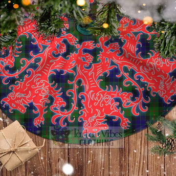 Gunn Tartan Christmas Tree Skirt Lion Rampant Style