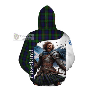 Gunn Crest Tartan Cotton Hoodie Inspired by the Freedom of Scottish Warrior