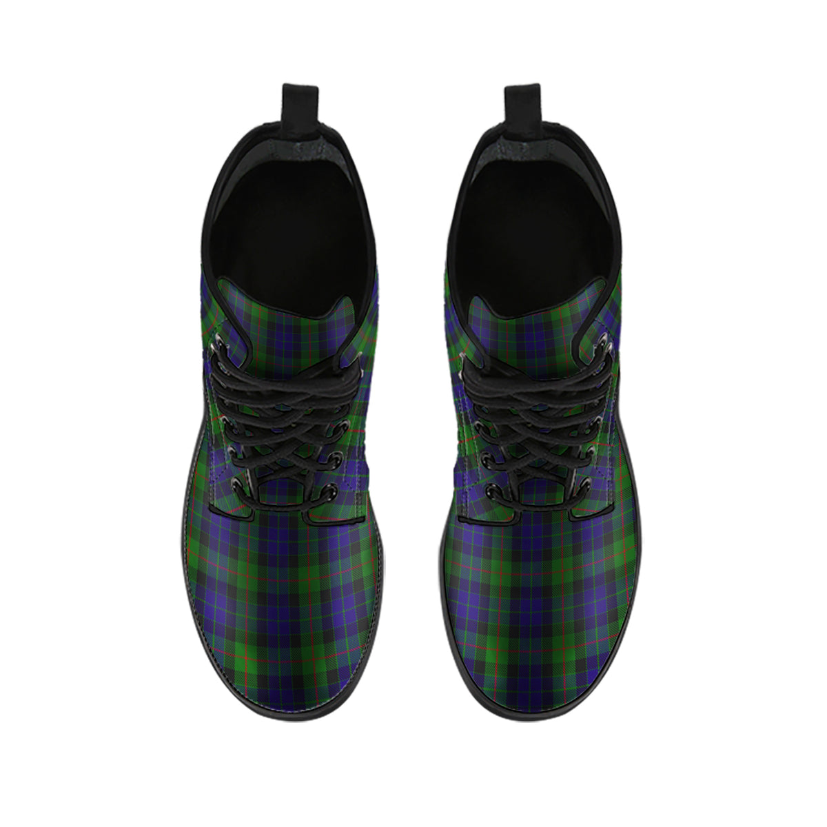 Gunn Tartan Leather Boots - Tartan Vibes Clothing