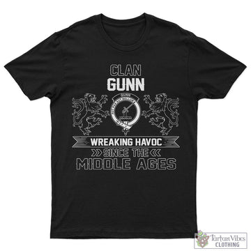 Gunn Family Crest 2D Cotton Men's T-Shirt Wreaking Havoc Style