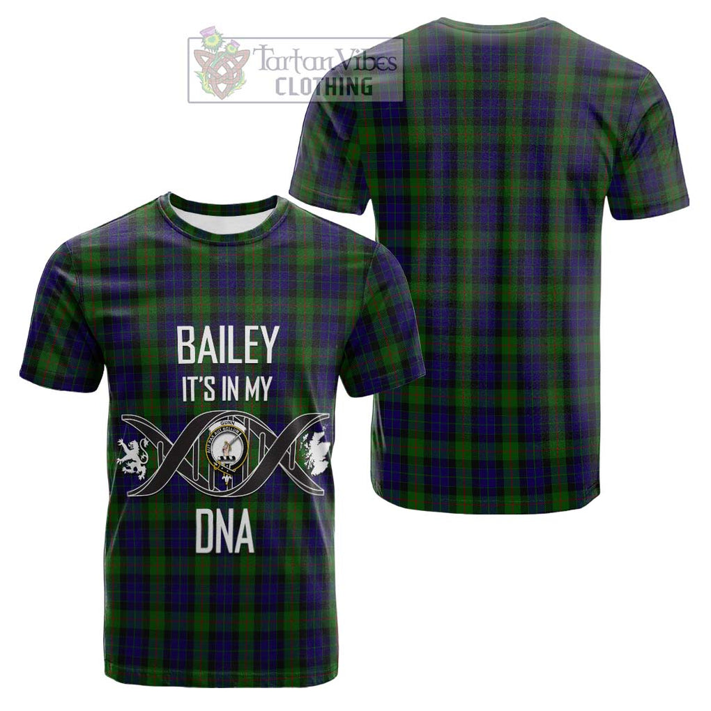 Tartan Vibes Clothing Gunn Tartan Cotton T-shirt with Family Crest DNA In Me Style