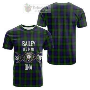 Gunn Tartan Cotton T-shirt with Family Crest DNA In Me Style