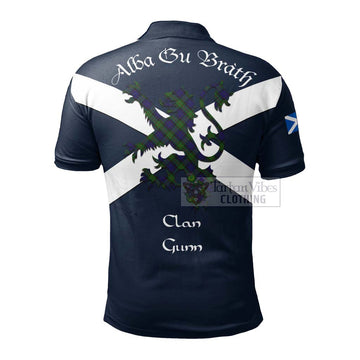 Gunn Tartan Lion Rampant Polo Shirt Proudly Display Your Heritage with Alba Gu Brath and Clan Name