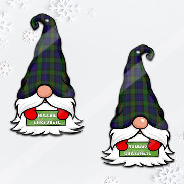 Gunn Gnome Christmas Ornament with His Tartan Christmas Hat