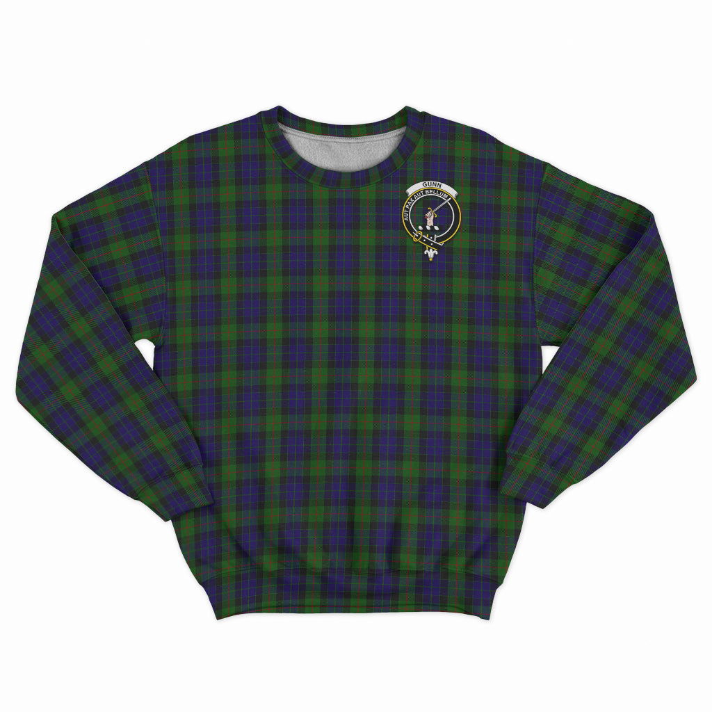 Gunn Tartan Sweatshirt with Family Crest - Tartan Vibes Clothing