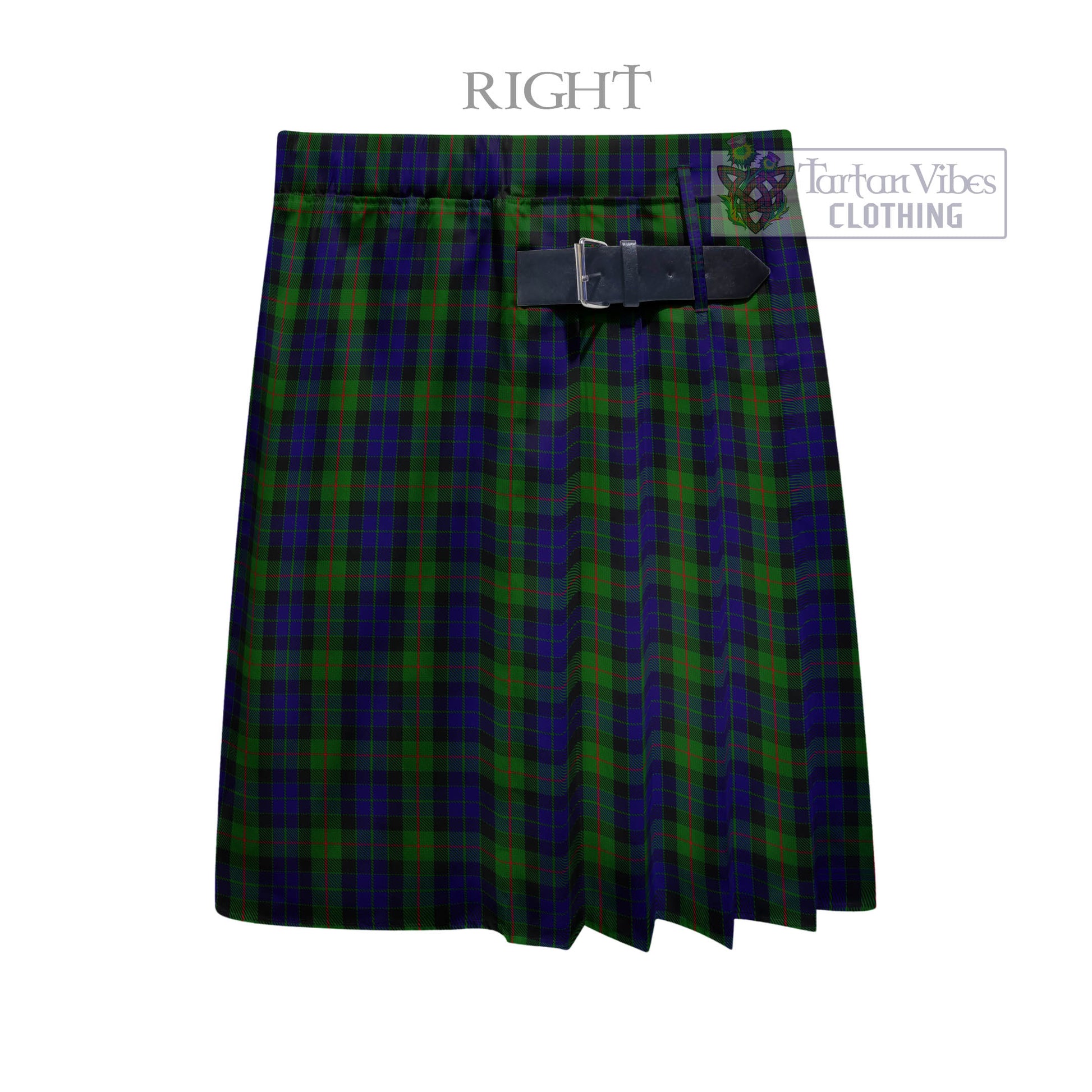 Tartan Vibes Clothing Gunn Tartan Men's Pleated Skirt - Fashion Casual Retro Scottish Style