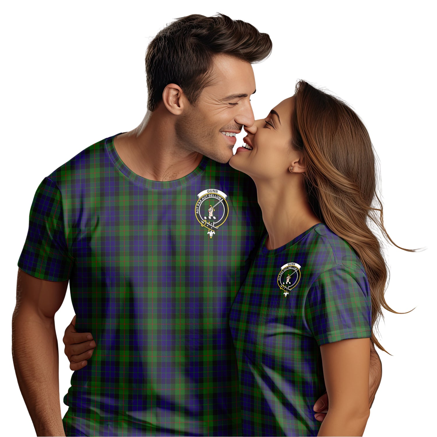 Gunn Tartan T-Shirt with Family Crest - Tartan Vibes Clothing