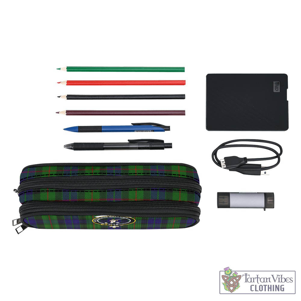 Tartan Vibes Clothing Gunn Tartan Pen and Pencil Case with Family Crest