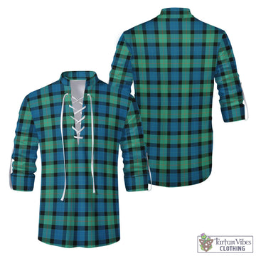 Gunn Ancient Tartan Men's Scottish Traditional Jacobite Ghillie Kilt Shirt