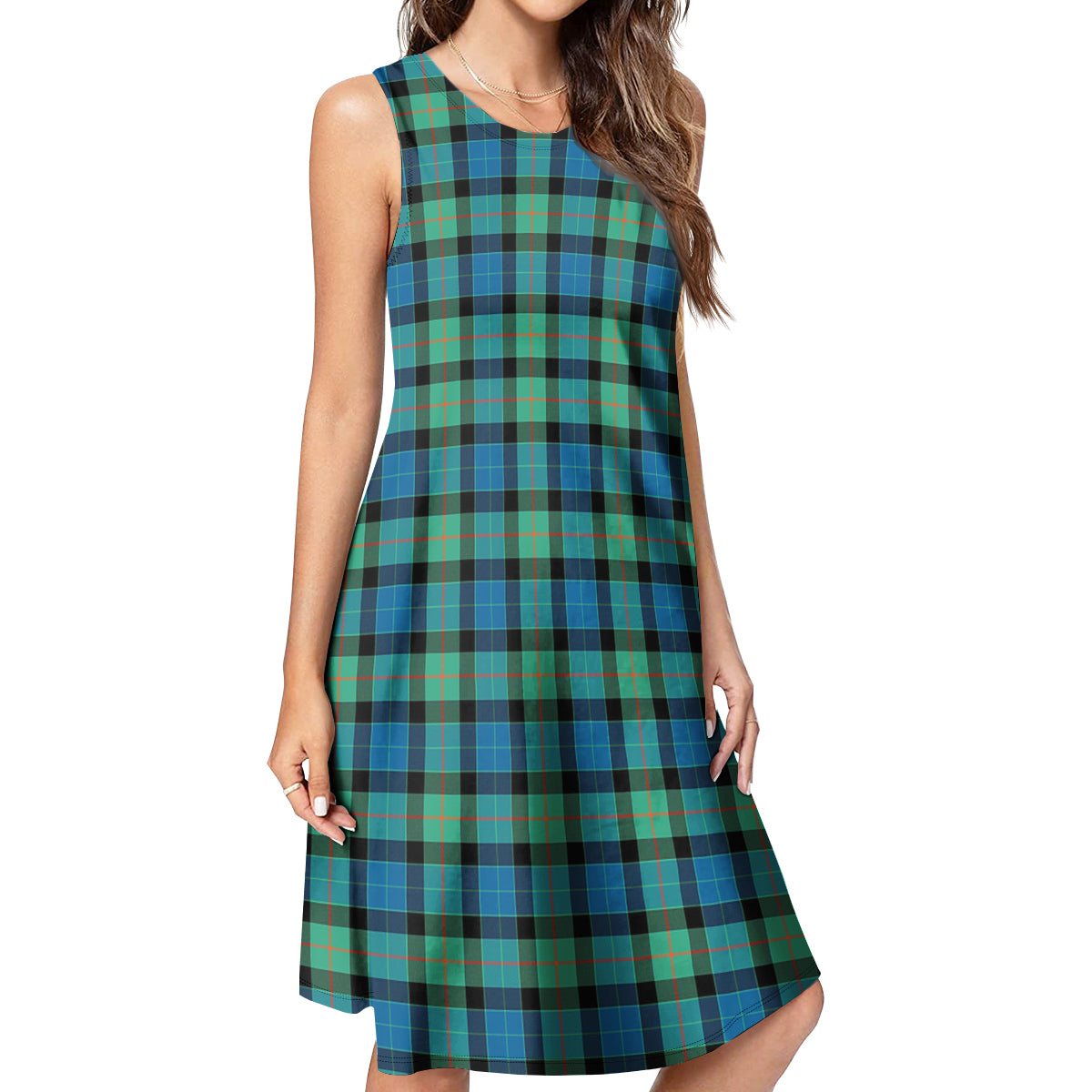 Gunn Ancient Tartan Womens Casual Dresses - Tartanvibesclothing