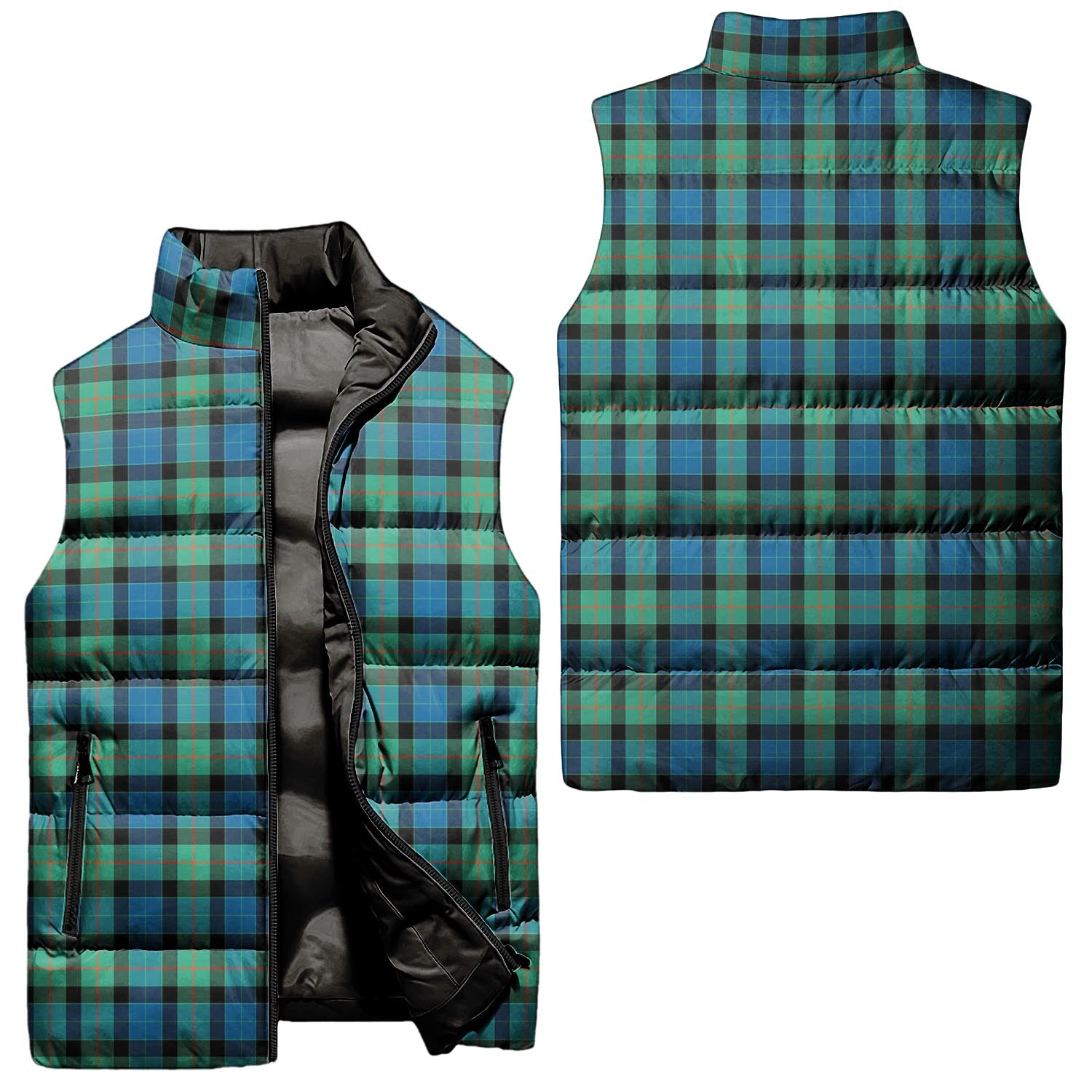 Gunn Ancient Tartan Sleeveless Puffer Jacket Unisex - Tartanvibesclothing