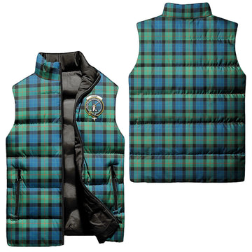 Gunn Ancient Tartan Sleeveless Puffer Jacket with Family Crest