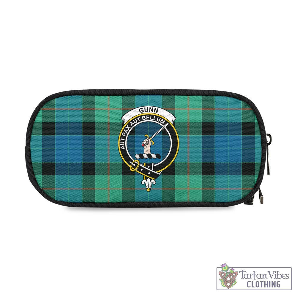 Tartan Vibes Clothing Gunn Ancient Tartan Pen and Pencil Case with Family Crest