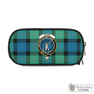 Gunn Ancient Tartan Pen and Pencil Case with Family Crest