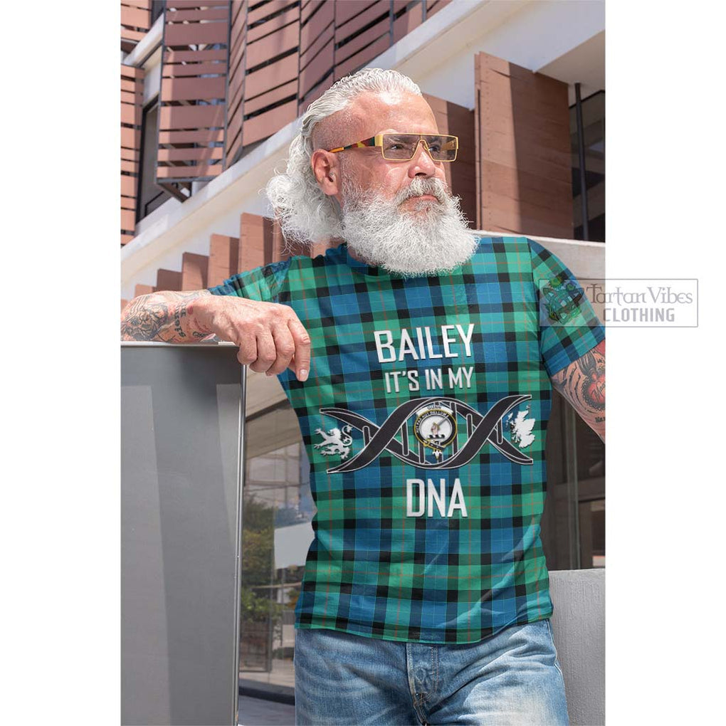 Tartan Vibes Clothing Gunn Ancient Tartan Cotton T-shirt with Family Crest DNA In Me Style