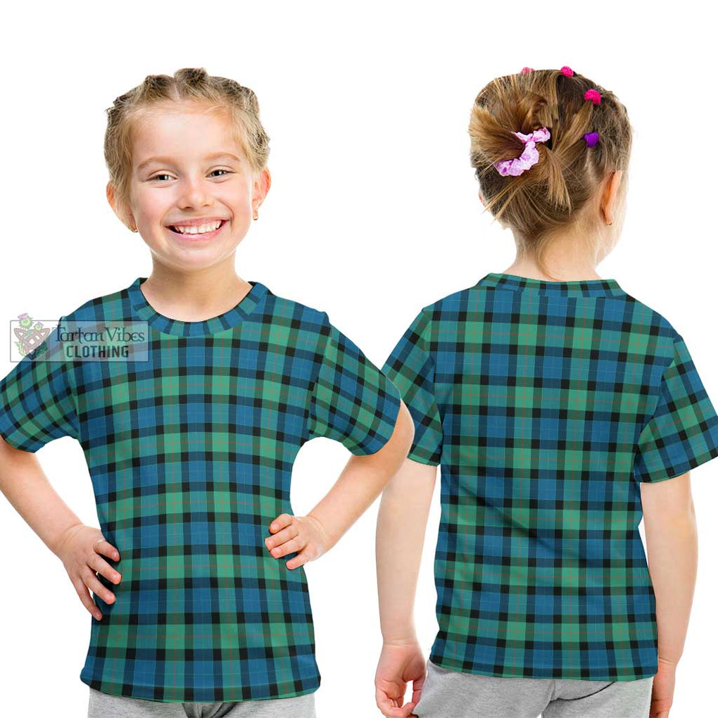 Gunn Ancient Tartan Kid T-Shirt Youth XL Size14 - Tartanvibesclothing Shop