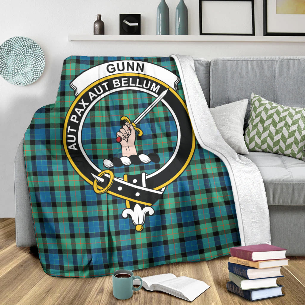 gunn-ancient-tartab-blanket-with-family-crest