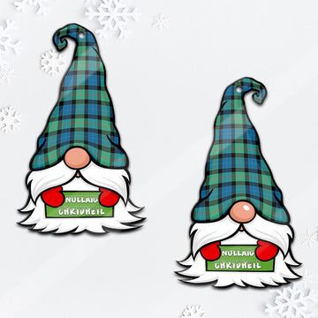 Gunn Ancient Gnome Christmas Ornament with His Tartan Christmas Hat