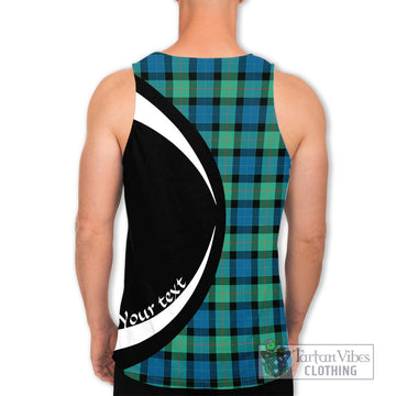 Gunn Ancient Tartan Men's Tank Top with Family Crest Circle Style