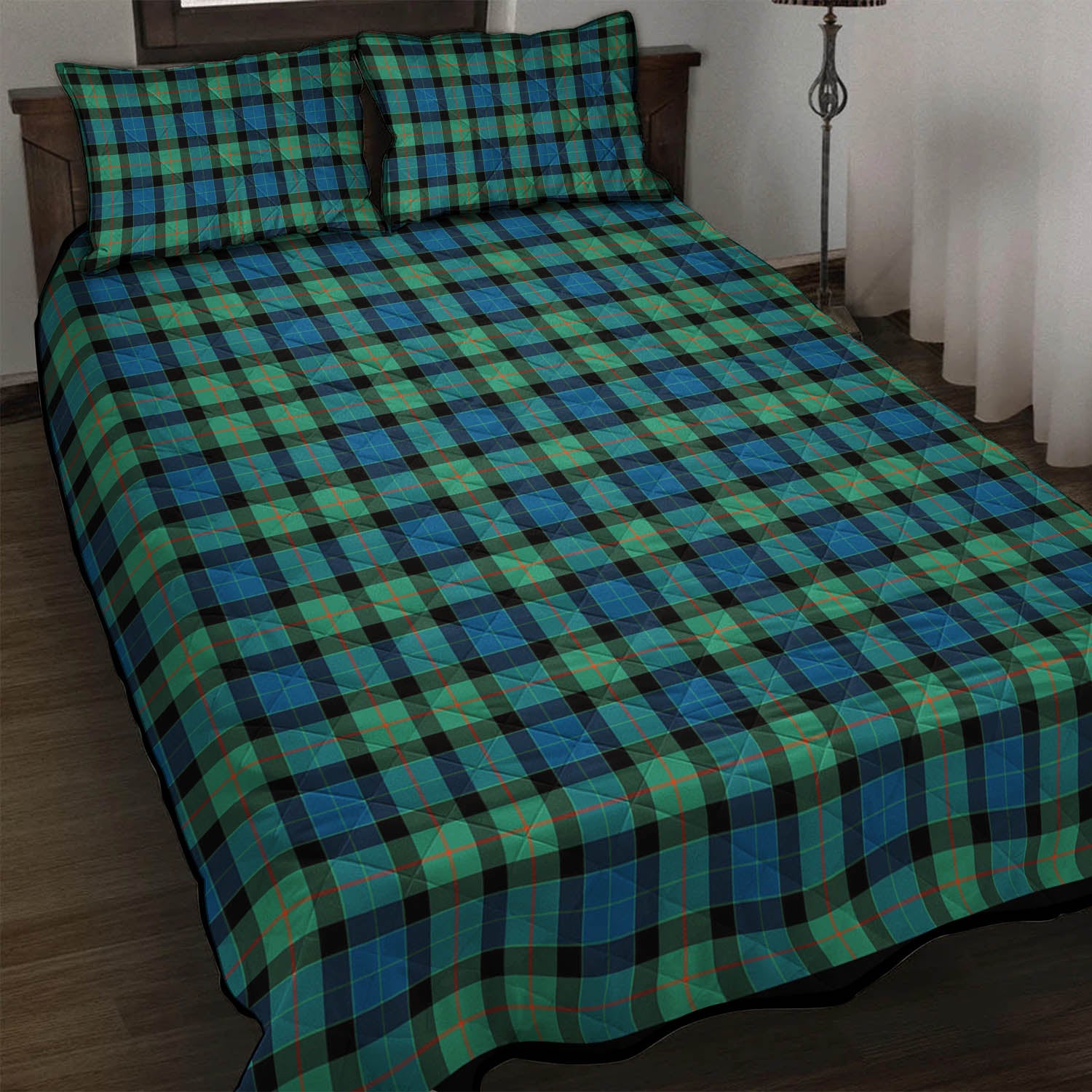 Gunn Ancient Tartan Quilt Bed Set - Tartan Vibes Clothing