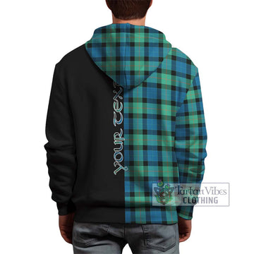 Gunn Ancient Tartan Hoodie with Family Crest and Half Of Me Style