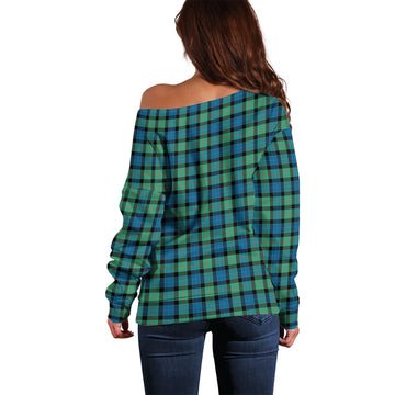 Gunn Ancient Tartan Off Shoulder Women Sweater