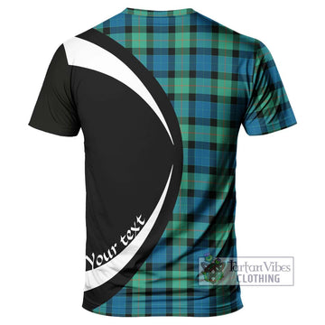 Gunn Ancient Tartan T-Shirt with Family Crest Circle Style