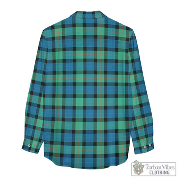 Gunn Ancient Tartan Women's Casual Shirt with Family Crest