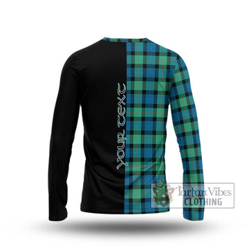 Gunn Ancient Tartan Long Sleeve T-Shirt with Family Crest and Half Of Me Style