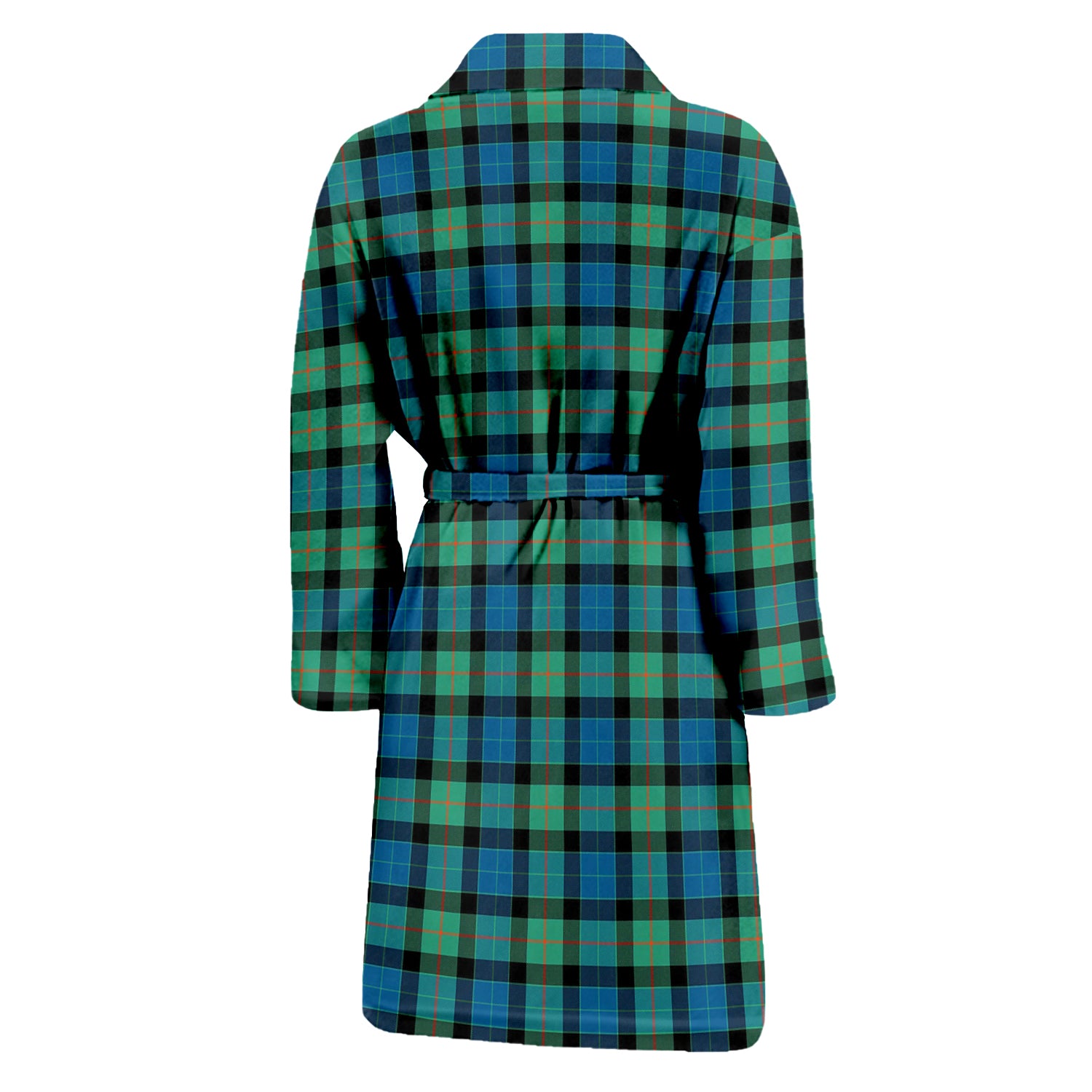 Gunn Ancient Tartan Bathrobe with Family Crest - Tartan Vibes Clothing