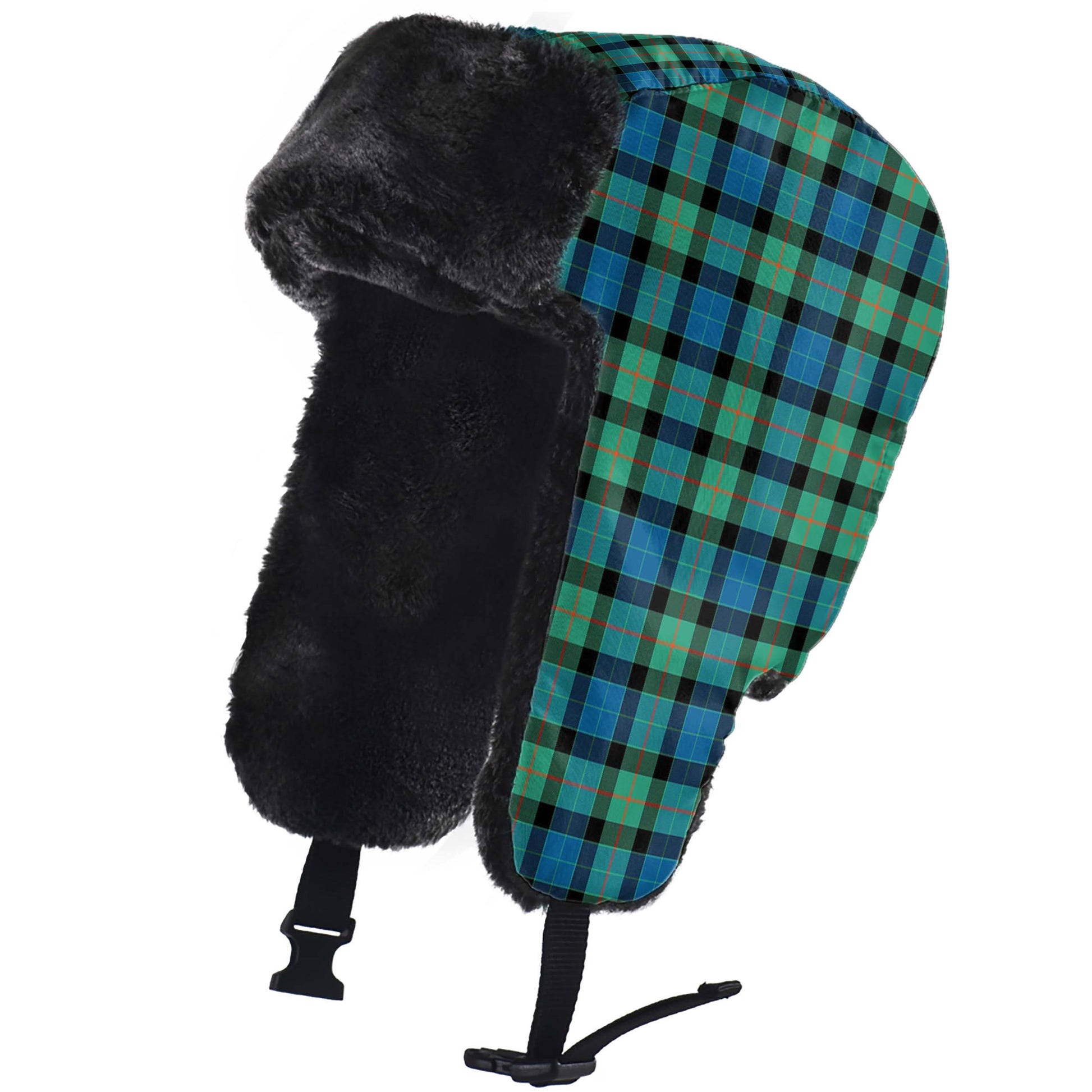 Gunn Ancient Tartan Winter Trapper Hat - Tartanvibesclothing