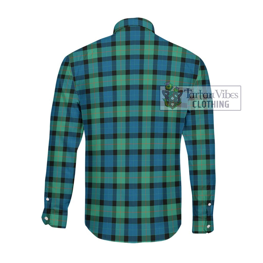 Gunn Ancient Tartan Long Sleeve Button Shirt with Family Crest DNA In Me Style - Tartanvibesclothing Shop