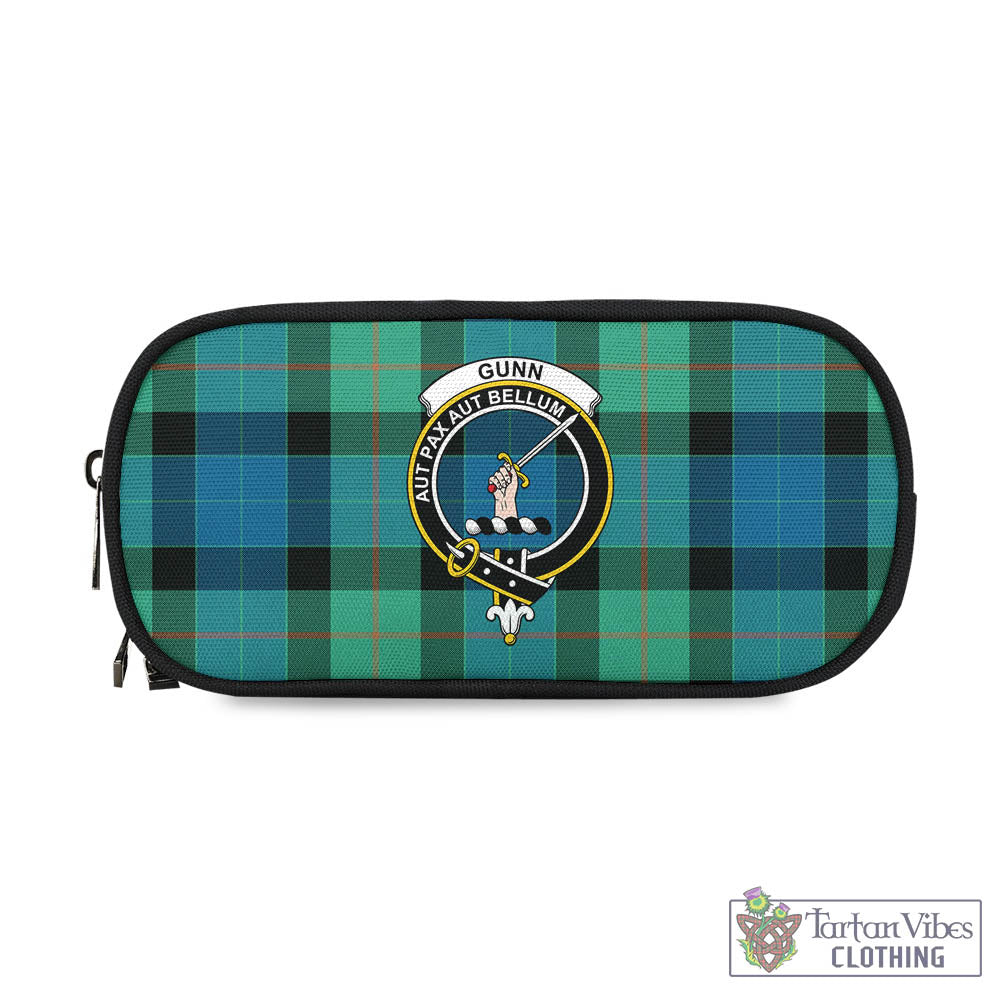 Tartan Vibes Clothing Gunn Ancient Tartan Pen and Pencil Case with Family Crest