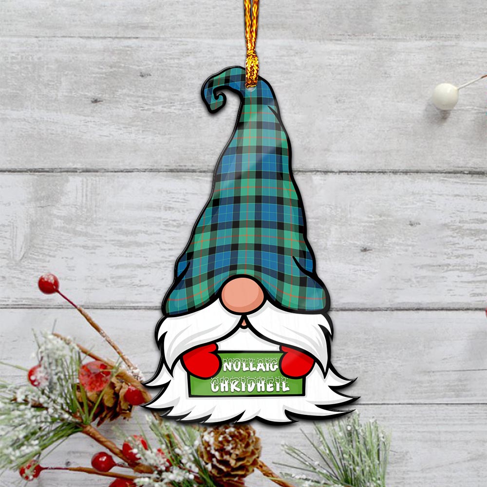 Gunn Ancient Gnome Christmas Ornament with His Tartan Christmas Hat - Tartan Vibes Clothing